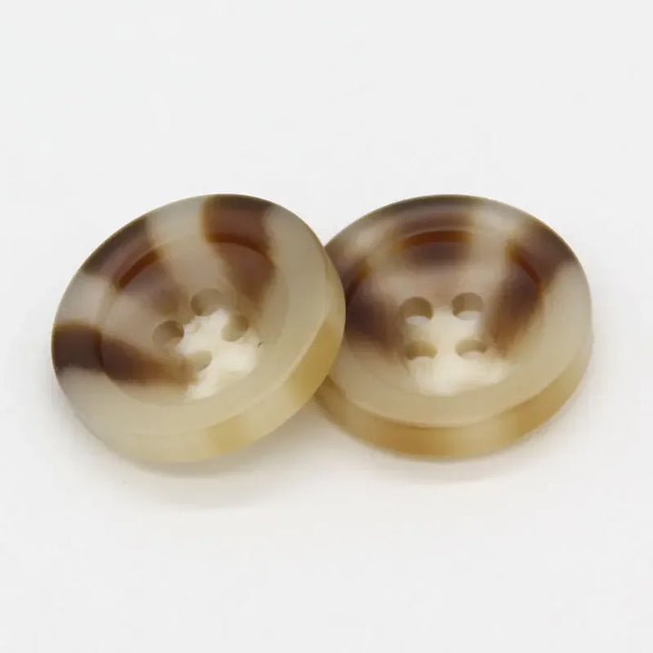 Manein 15/20mm Retro Men Suit Horn Resin Button - 20 PC