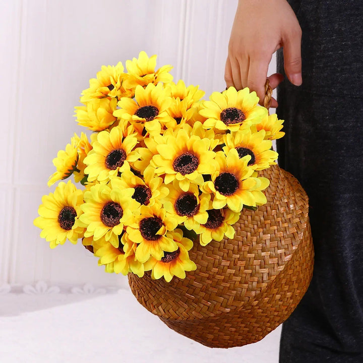 Lyra 7 Head Artificial Sun Flower