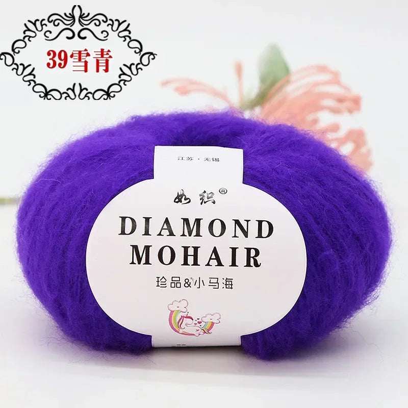 25g Mohair Wool Blended Yarn