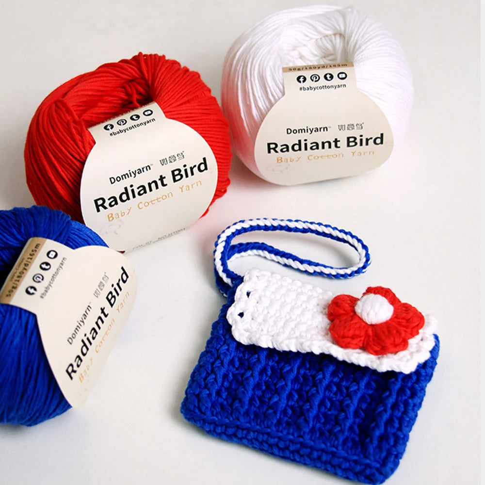 50g 100% Organic Pure Cotton Yarn