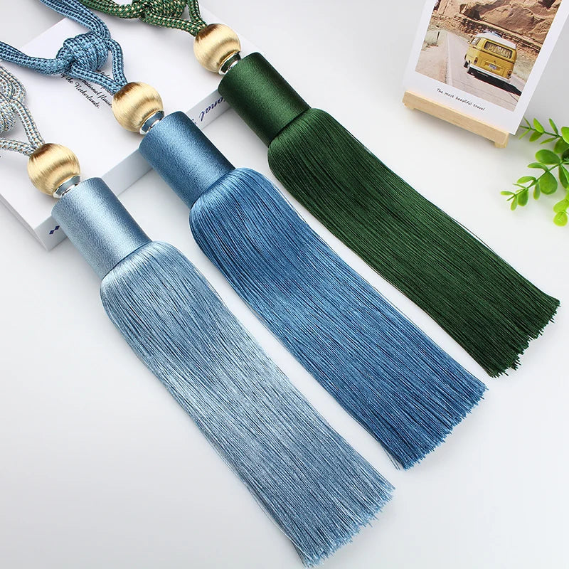 2 PC Vellor Curtain Tassel Tiebacks