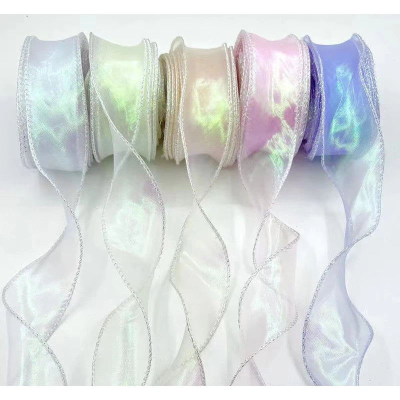 10 Yards / Fishtail Organza Wavy Edge Ribbon