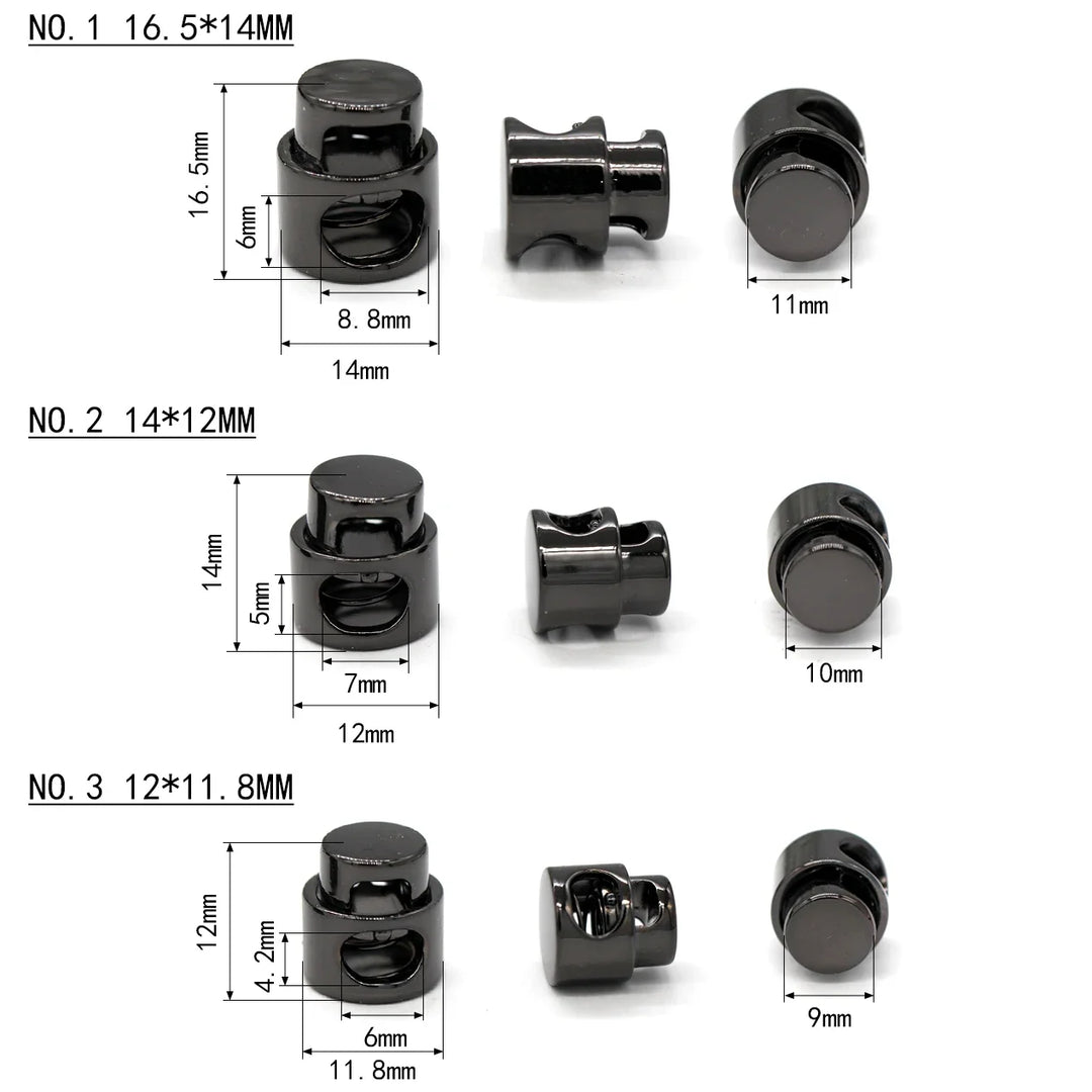 Fason 5Pcs 12mm Alloy Ball Spring Cord Lock Stopper