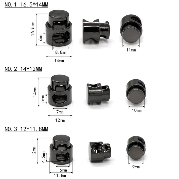 Fason 5Pcs 12mm Alloy Ball Spring Cord Lock Stopper