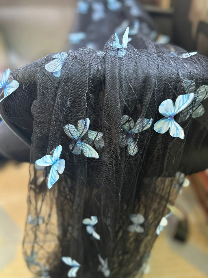 Alva Embroidered Tulle Lace Fabric