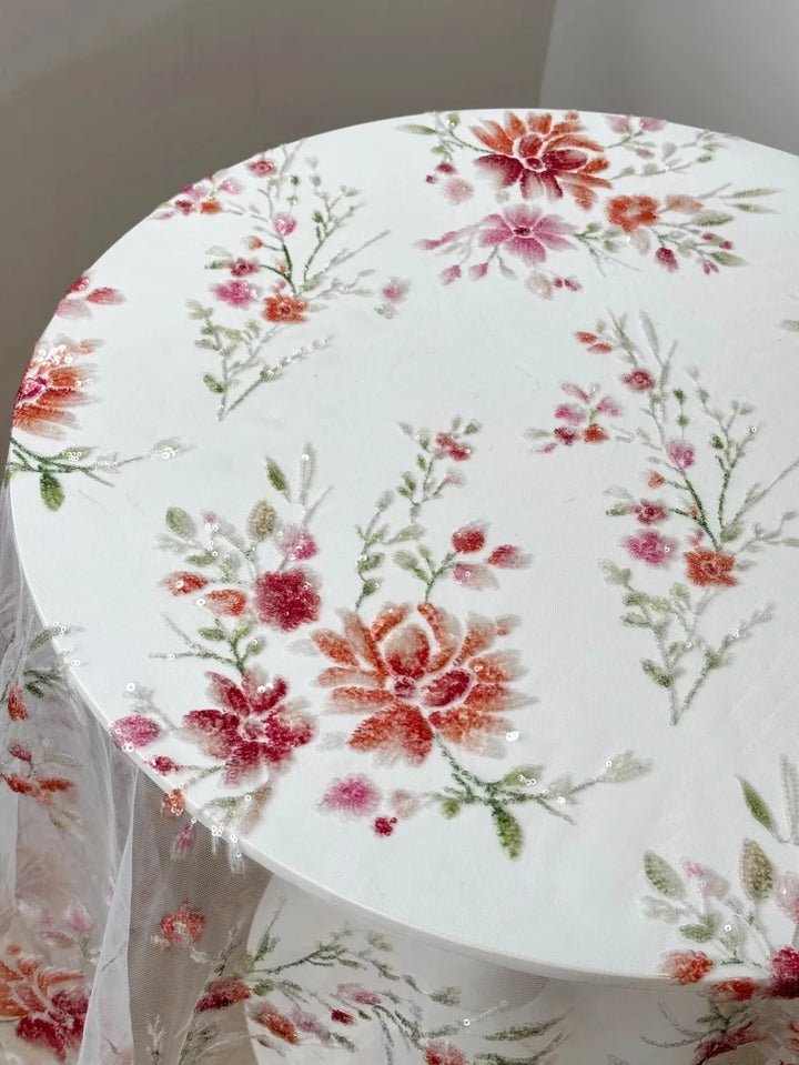 Milasn Embroidery Tulle Lace Fabric