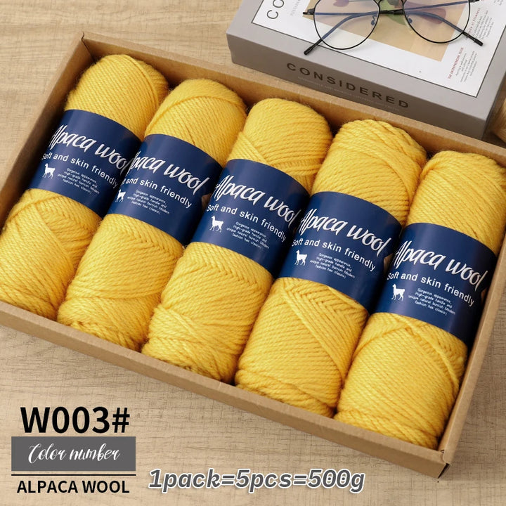 5 PC / Alpaca Wool Coarse Yarn