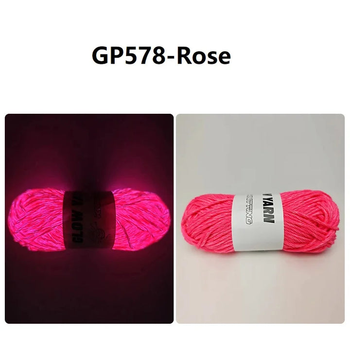 55 Meters Luminous Yarn Novel Functional Yarn Glow In The Dark Yarn