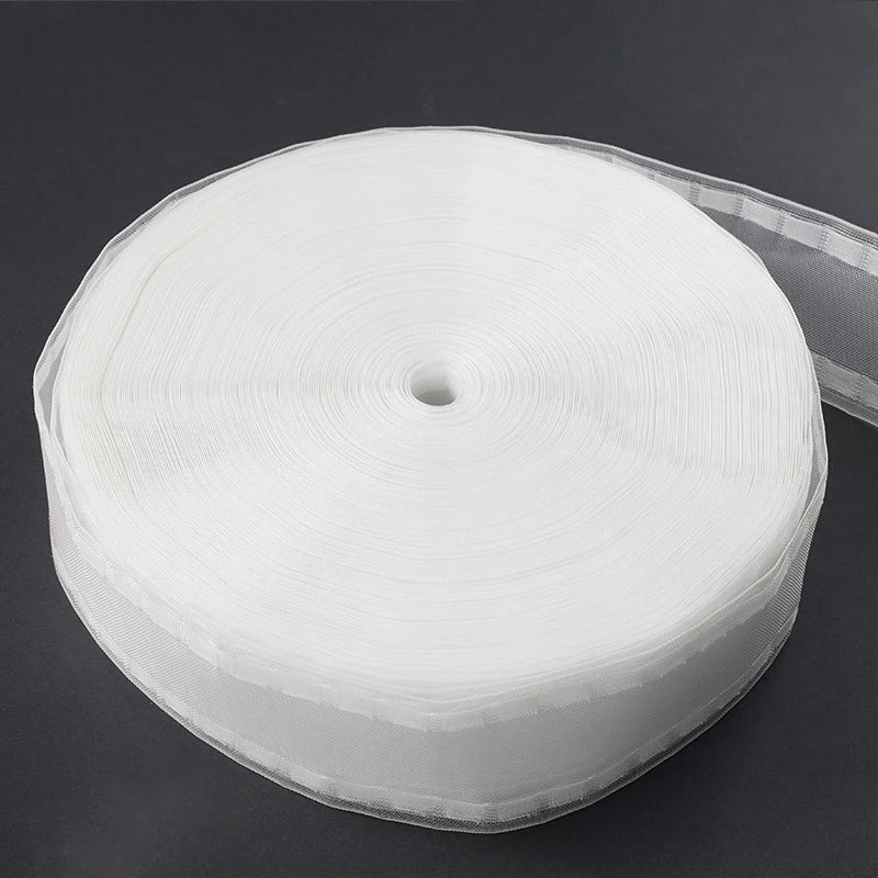 10 Meter / Nylon Pinch Pleat Curtain Heading Pleat Tape