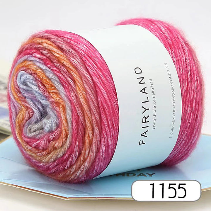 100g Gradient Rainbow Yarn