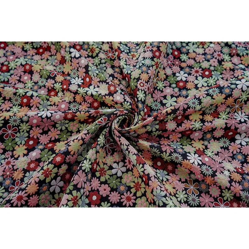Melissimo Vintage Small Floral Yarn Dyed Jacquard Fabric