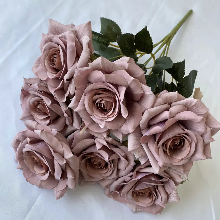 Faux Diamond Rose Flower