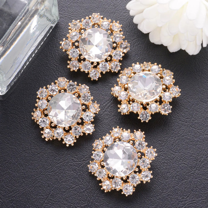 4 PC / Alyssa Rhinestone Buttons