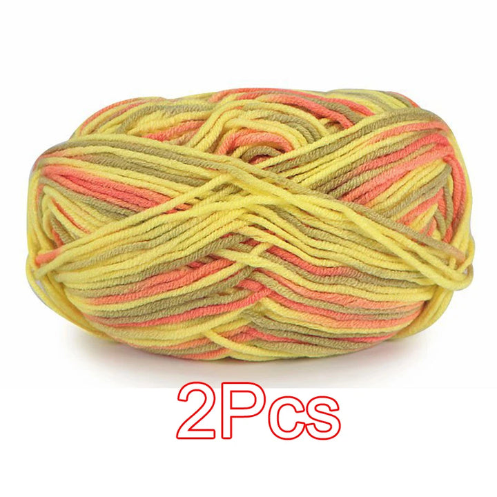 2PC / Tie-dye Crochet Yarn