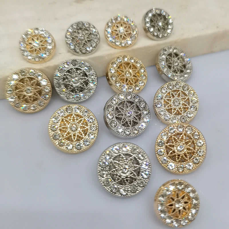 6 PC / Amy Rhinestone Buttons