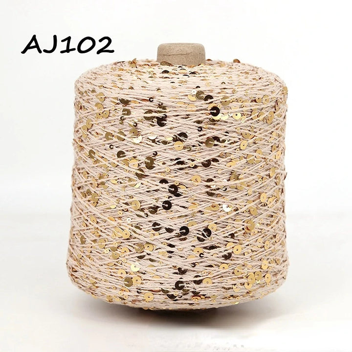 50g Metallic Sequin Yarn Sparkle Glitter