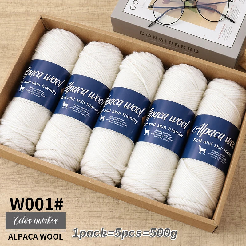 5 PC / Alpaca Blended Wool Yarn