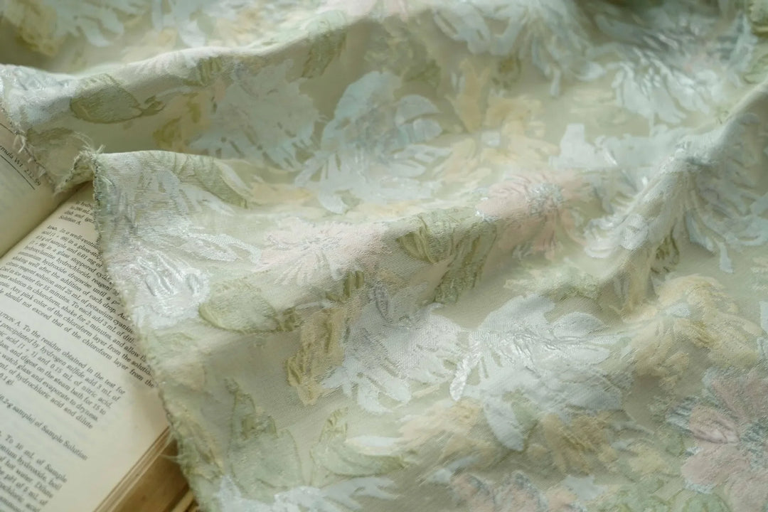 Milosomo Large Flower Painting Design Jacquard Fabric