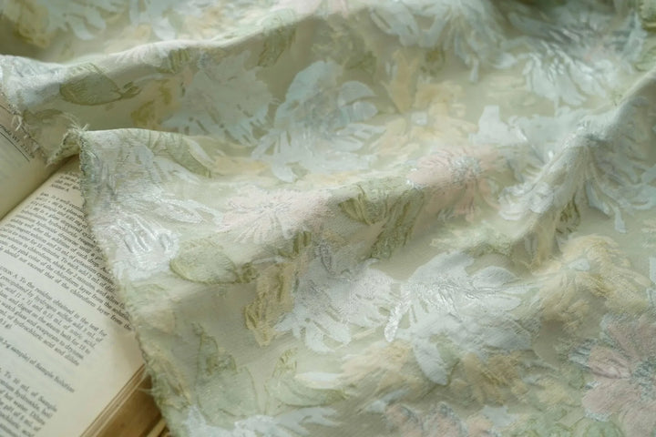 Milosomo Large Flower Painting Design Jacquard Fabric