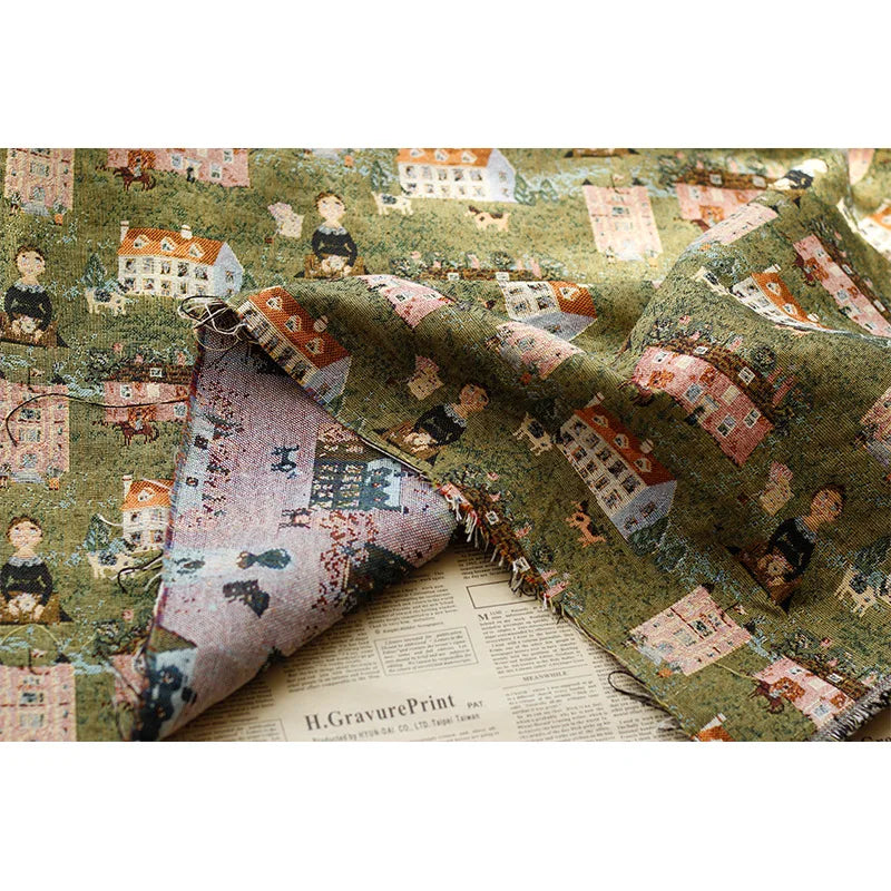 Adari Pastoral Woven Chenille Jacquard Fabric