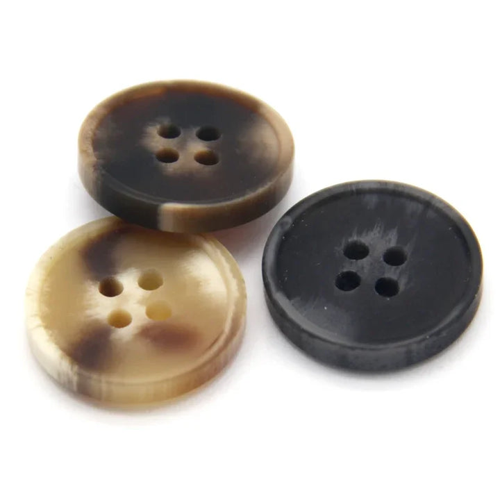Franks 25mm 30mm Resin Horn Button - 10 PC
