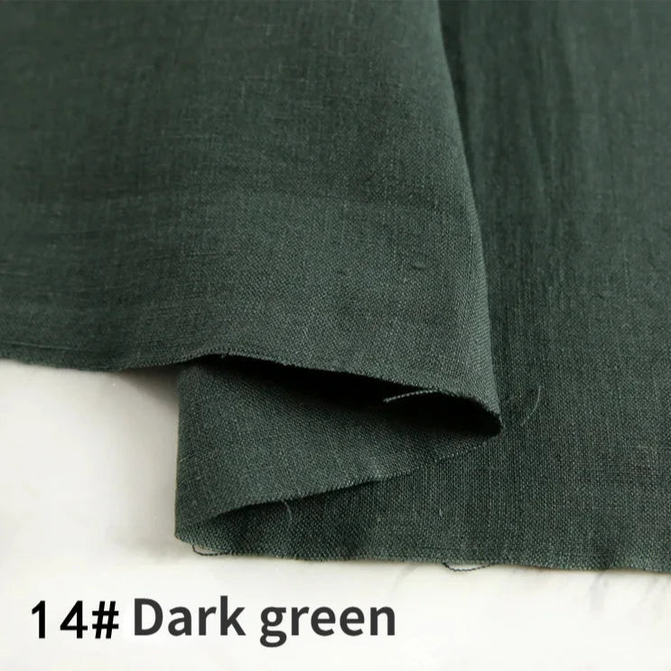 22 Colors / Alim Solid 100% Linen Fabric