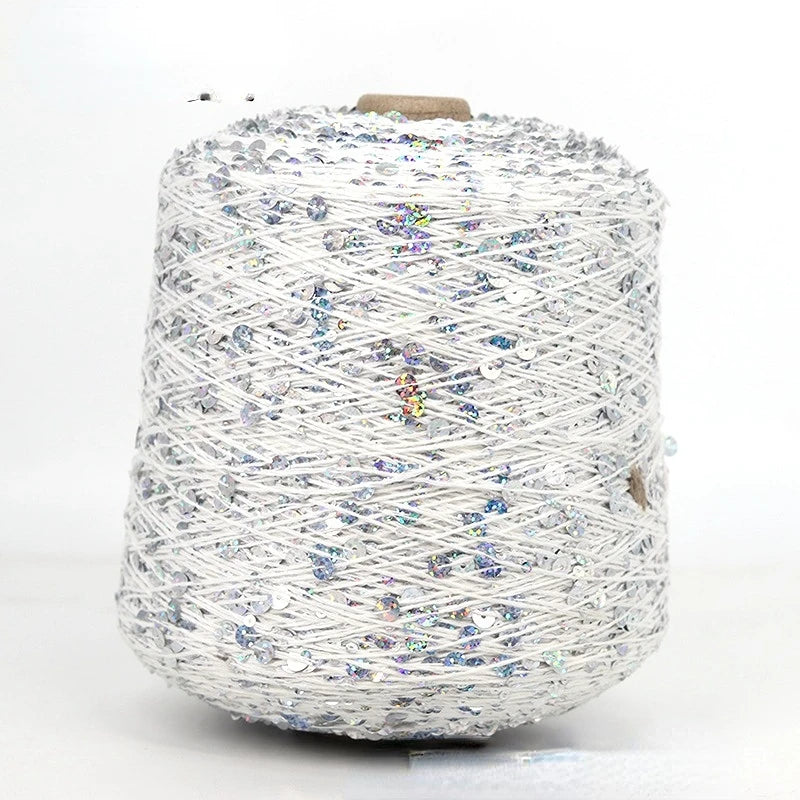 50g Metallic Sequin Yarn Sparkle Glitter