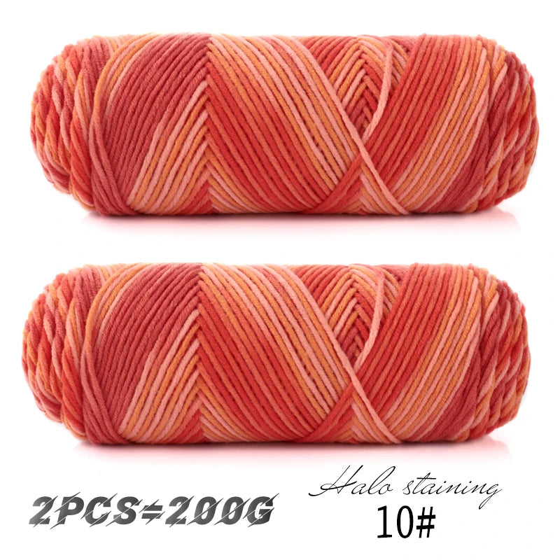 2 PC / Multicolor Acrylic Sweater Yarn