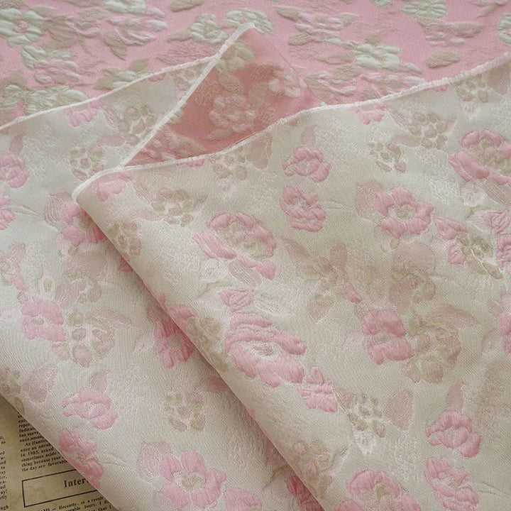 Bundi Embossed Flower Jacquard Brocade Fabric