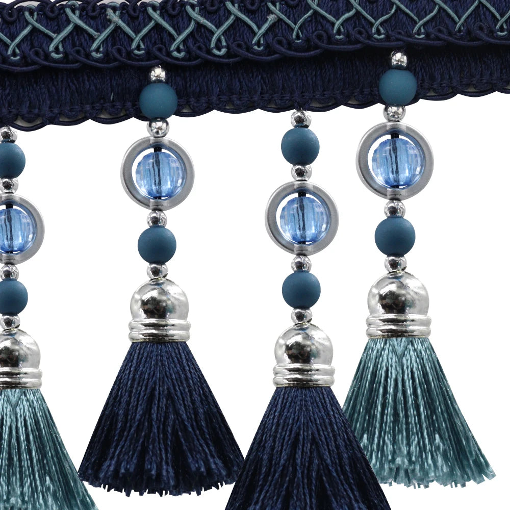 3 YD / Bravelle Tassel Beaded Fringe Trim