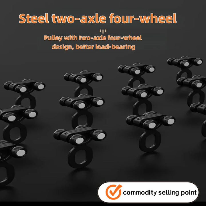 Axis Ultra-thin Silent L-Shaped Curtain Track