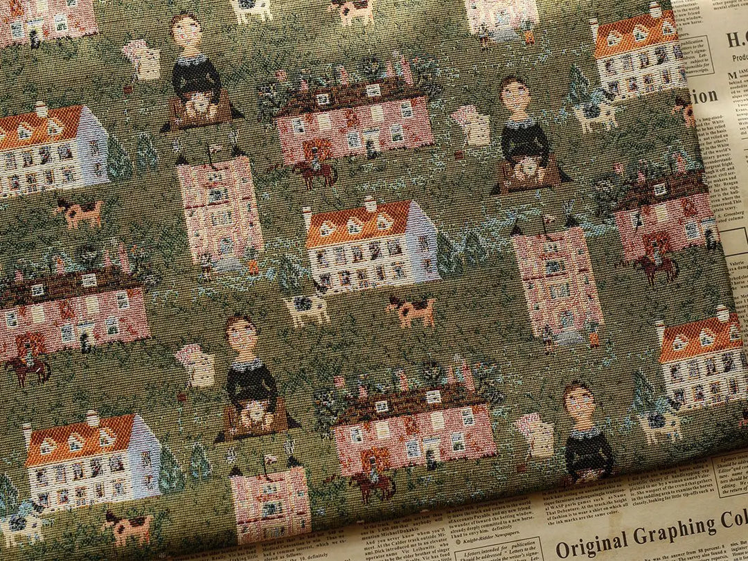 Adari Pastoral Woven Chenille Jacquard Fabric
