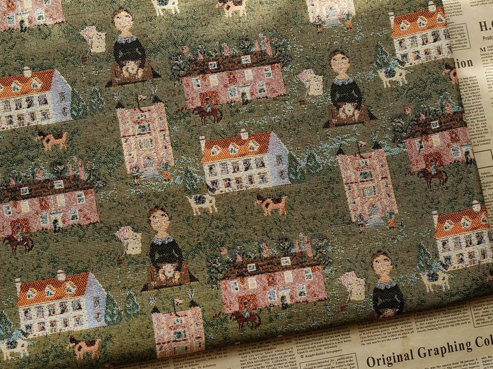Adari Pastoral Woven Chenille Jacquard Fabric