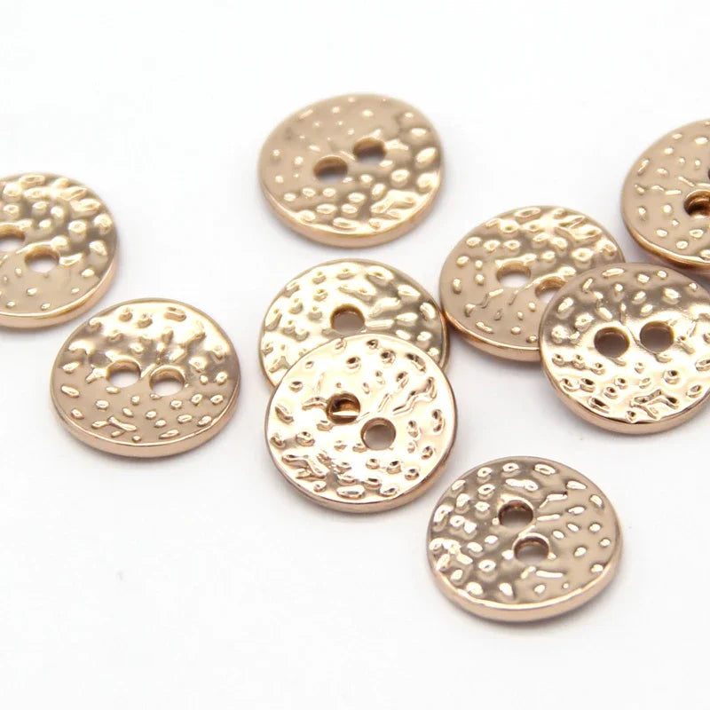 Celain 11mm Small Metal Button - 20 PC
