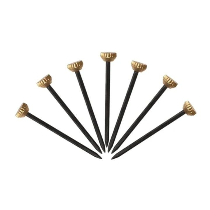 Pack of 50 Versatile Round Black Gold Small Head Nails