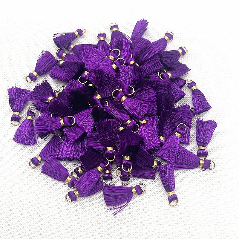 50 PC Mireau 20mm Mini Metal Hanging Ring Tassel