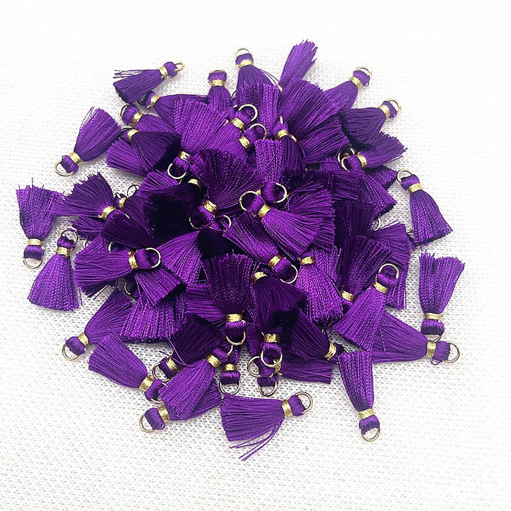 50 PC Mireau 20mm Mini Metal Hanging Ring Tassel