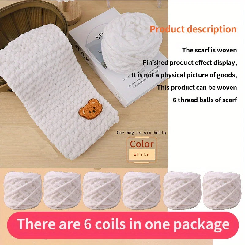 6 PC / Thread Thick Yarn Ball Set