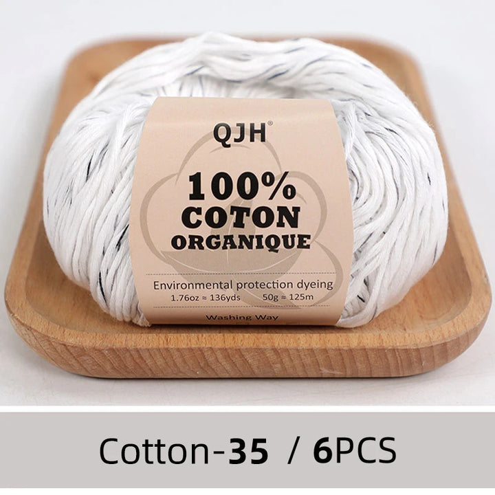 6 PC / 100% Cotton Summer Soft Yarn