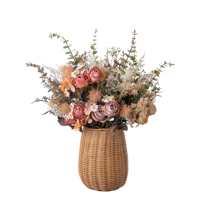 Elowen 16 Inch Artificial Rose Bud Hand-tied Bouquet