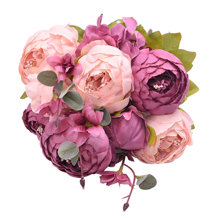 Artificial Peony Silk Flower Bundle