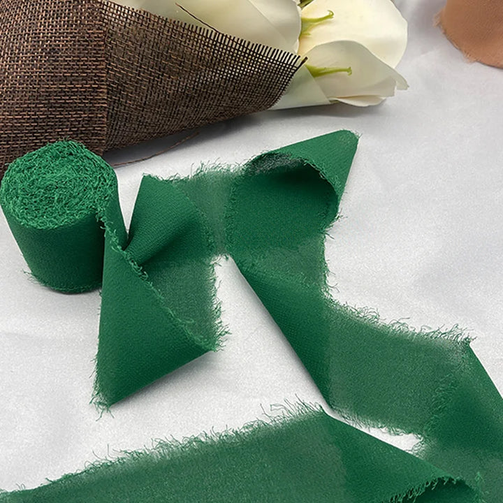 5 Meters / Chiffon Silk Flower Bouquet Wrap Decoration Ribbon