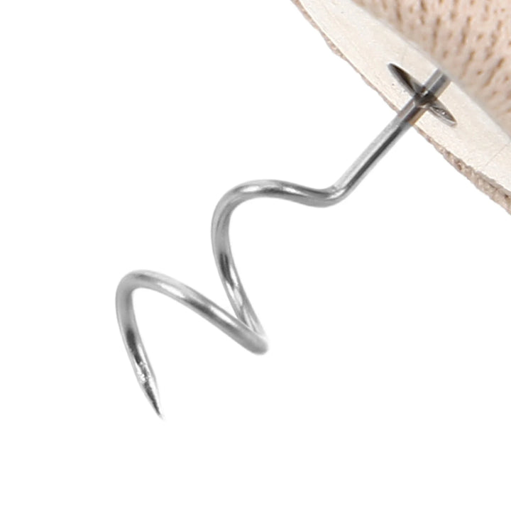 50pc Twist Pins Stainless Steel Fabric-Covered Upholstery Tacks