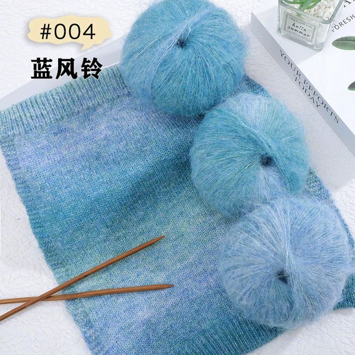 250g/set Colorful Mohair Yarn for Hand Knitting