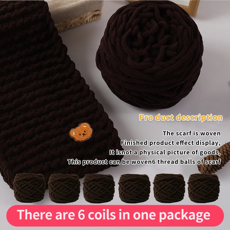 6 PC / Thread Thick Yarn Ball Set