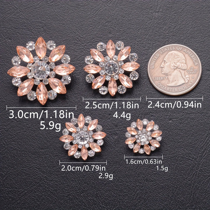 5 PC / Esoic Rhinestone Buttons