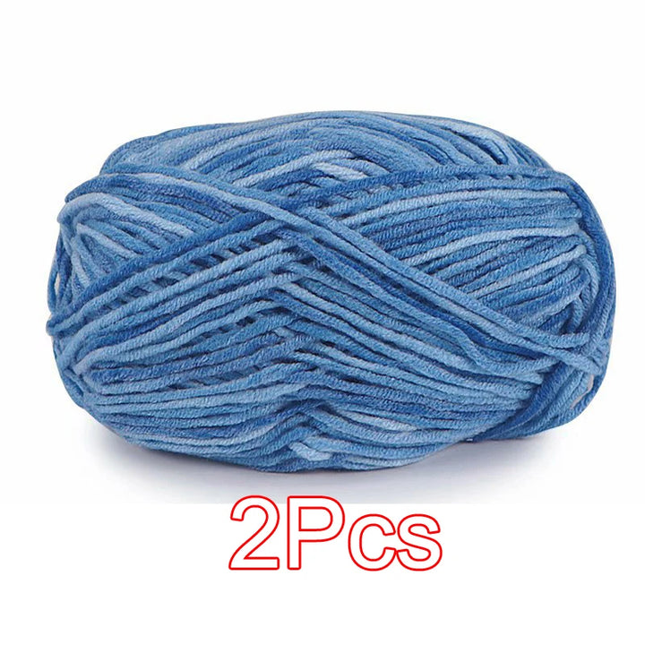 2PC / Tie-dye Crochet Yarn