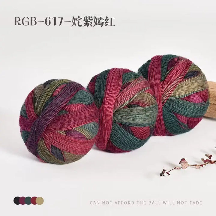 300g Pack Rainbow Wool Yarn