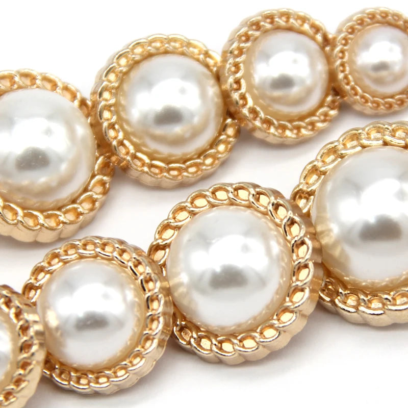 Veior 10pcs Retro Women Blazer Gold Metal Button - 10 PC