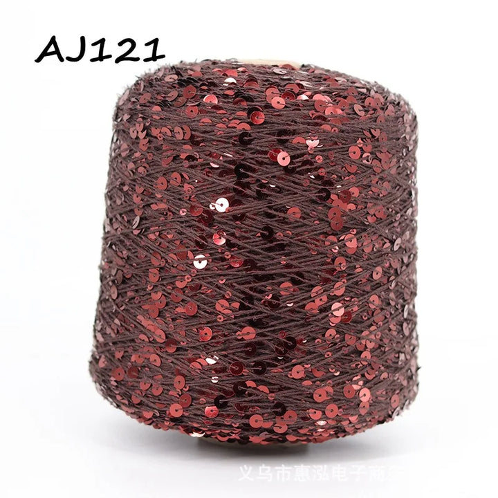 50g Metallic Sequin Yarn Sparkle Glitter